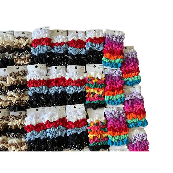 Time And Tru Scrunchies Lot Of 54 Packs Hairbows Hair Tie New Wholesale main image 11